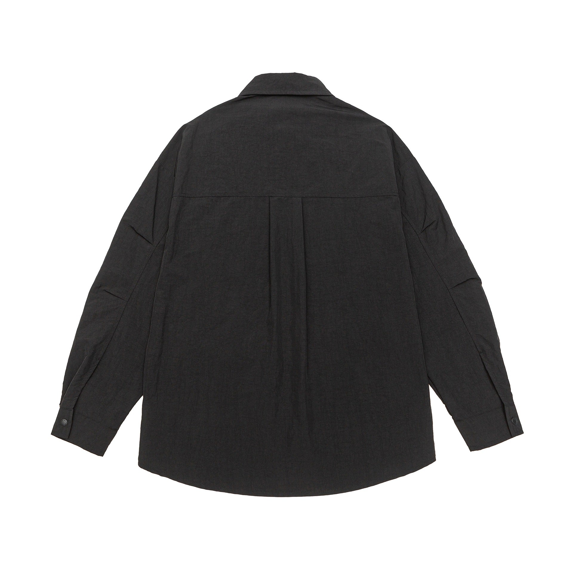 Unisex Light Overshirt in Coach Style with Shirt Collar and Chest Print Chichicherry