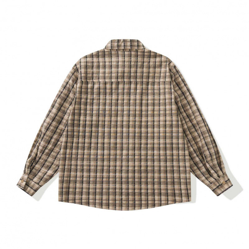 Unisex Boxy Overshirt made of cotton-linen blend with patch chest pockets Chichicherry