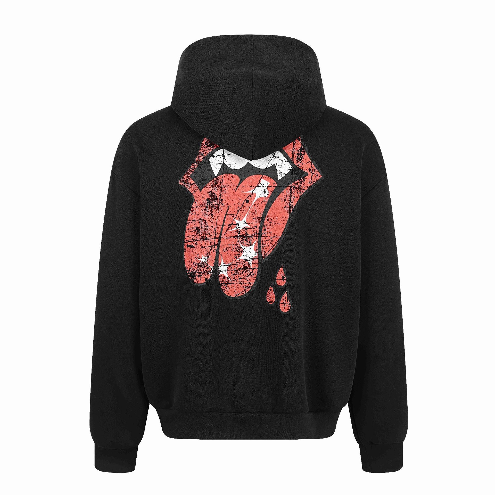 Unisex hooded zip jacket in oversized boxy cut with chest emblem Chichicherry