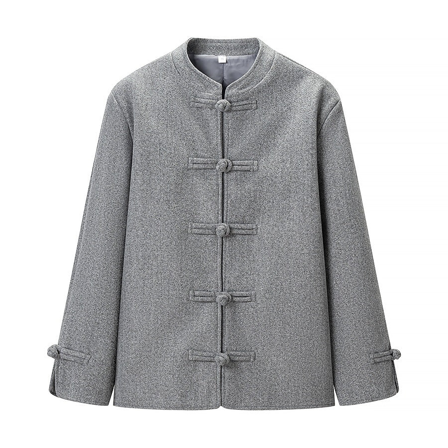 Ladies traditional short jacket with mandarin collar and knot closures Chichicherry