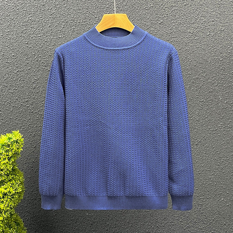 Damen Strukturierter Rollkragenpullover aus feinem Waffelstrick Chichicherry