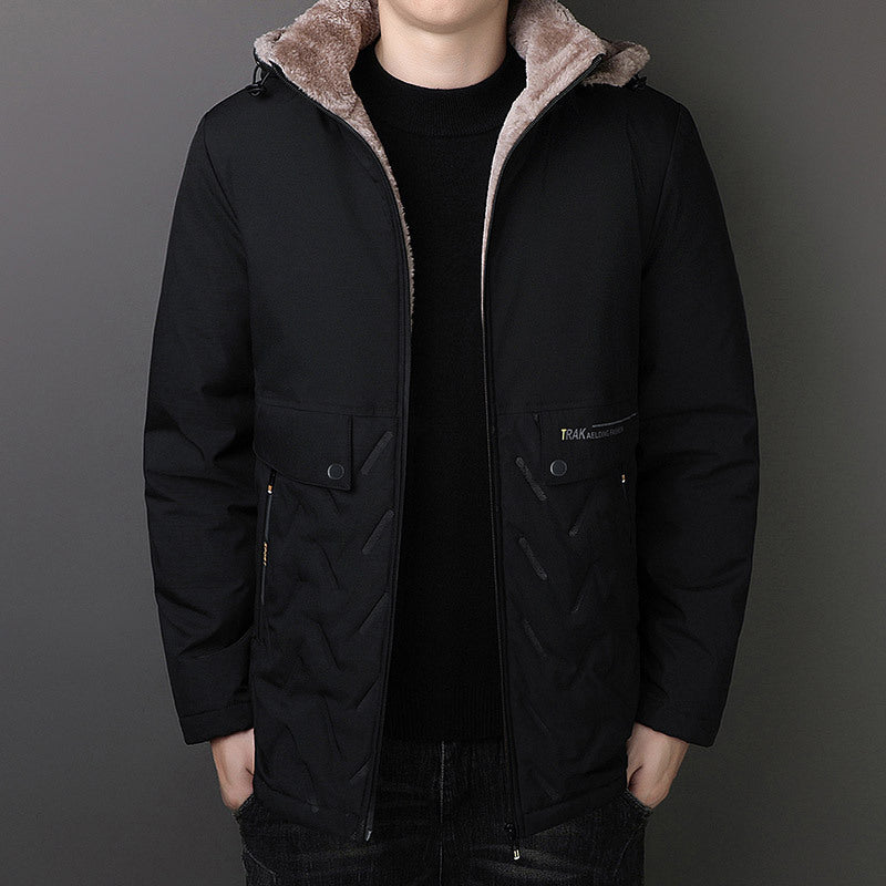 Men's Thermal Parka with Teddy Lining and Hood Chichicherry