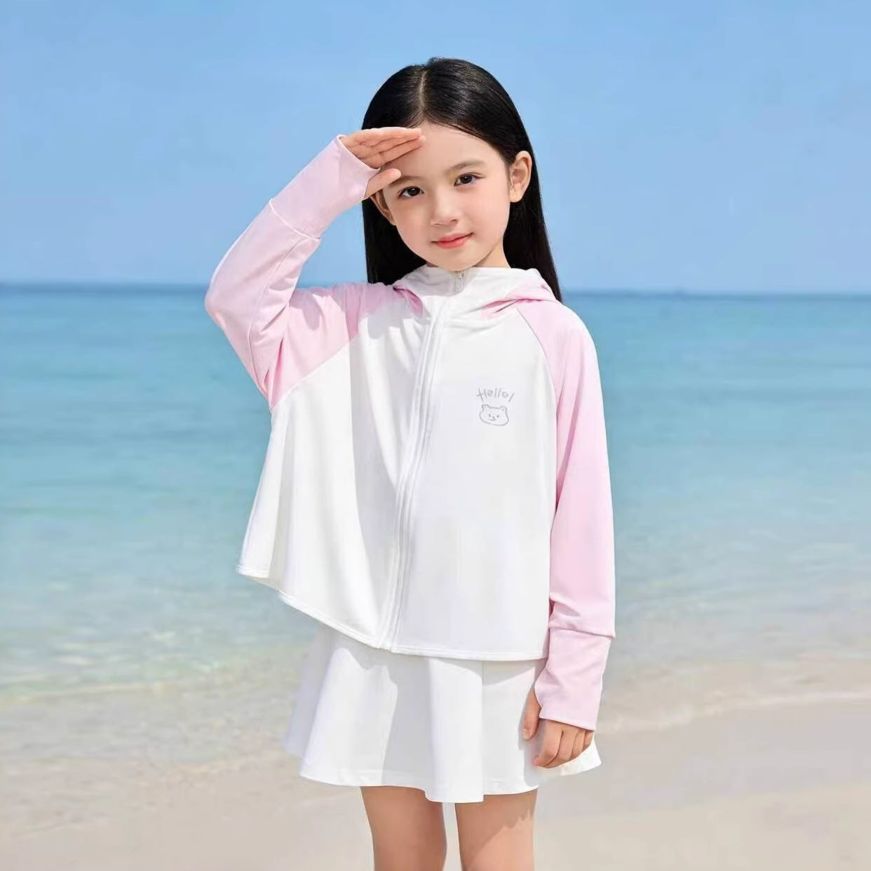 Women's UV protection jacket with hood and breathable material Chichicherry