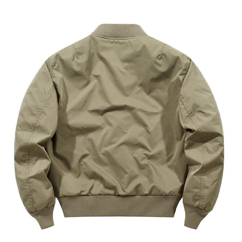 Men's Oversized Nylon Bomber Jacket with distinctive flap pockets and ribbed cuffs Chichicherry