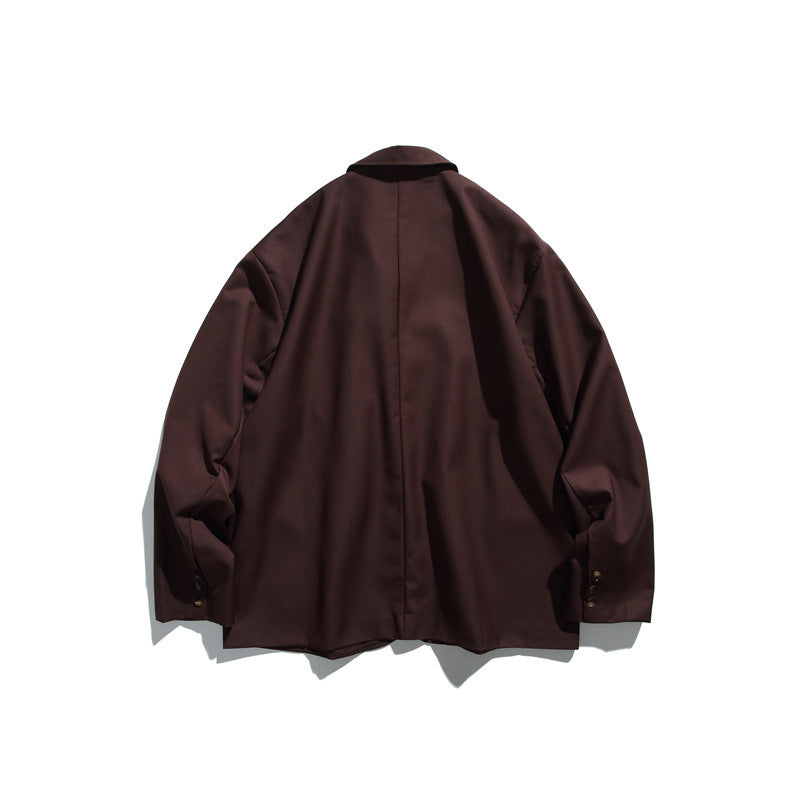 Men's Oversized Jacket made of draping twill with patch pockets Chichicherry