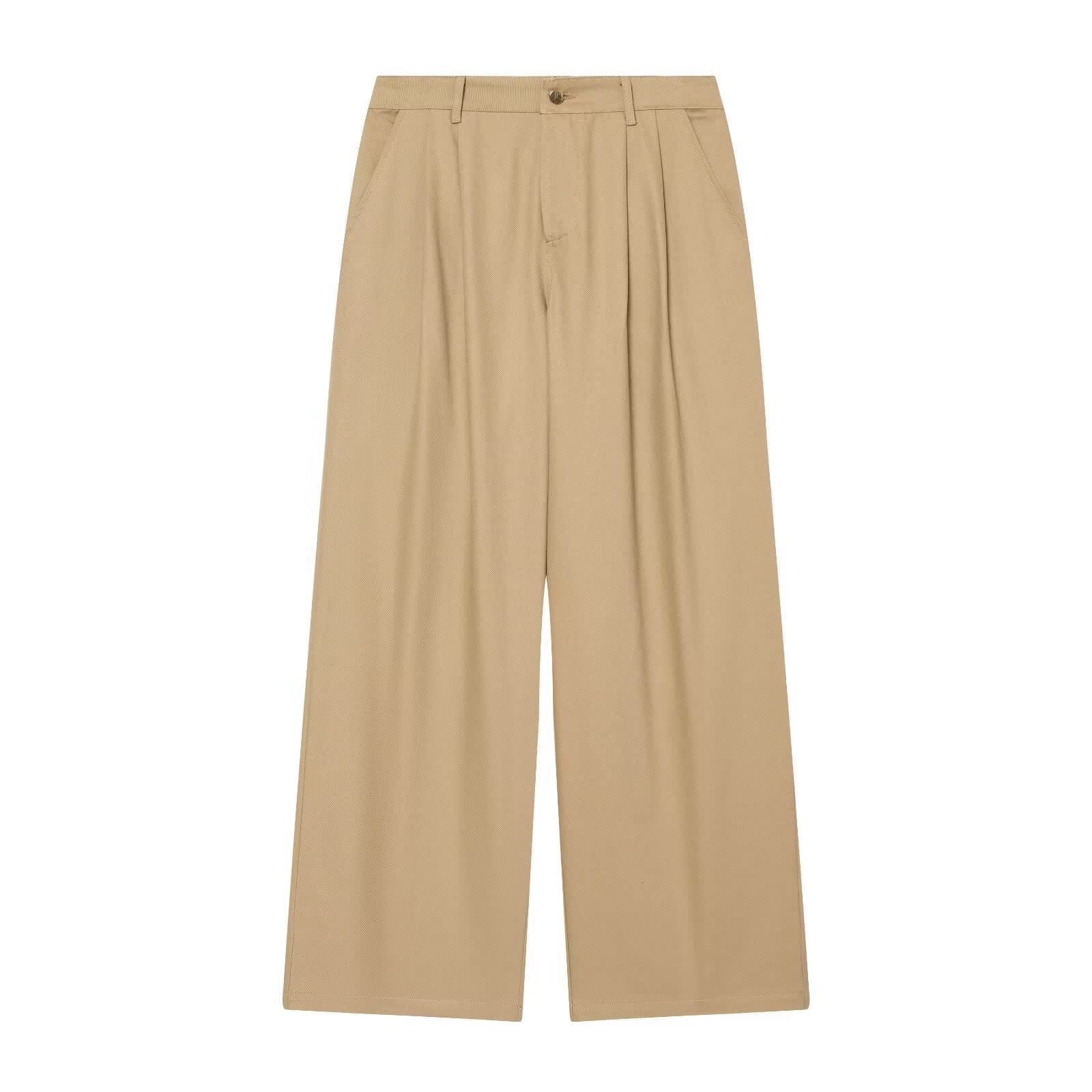 Women's Wide High Waist Pleated Trousers Chichicherry