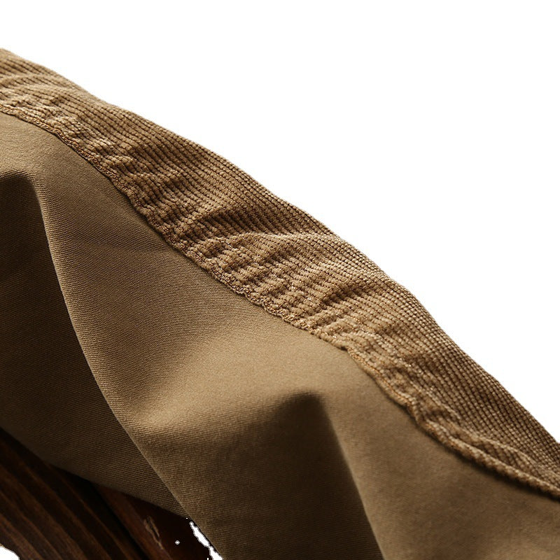 Men's lightweight bomber jacket with cord inserts, stand-up collar and ribbed cuffs Chichicherry