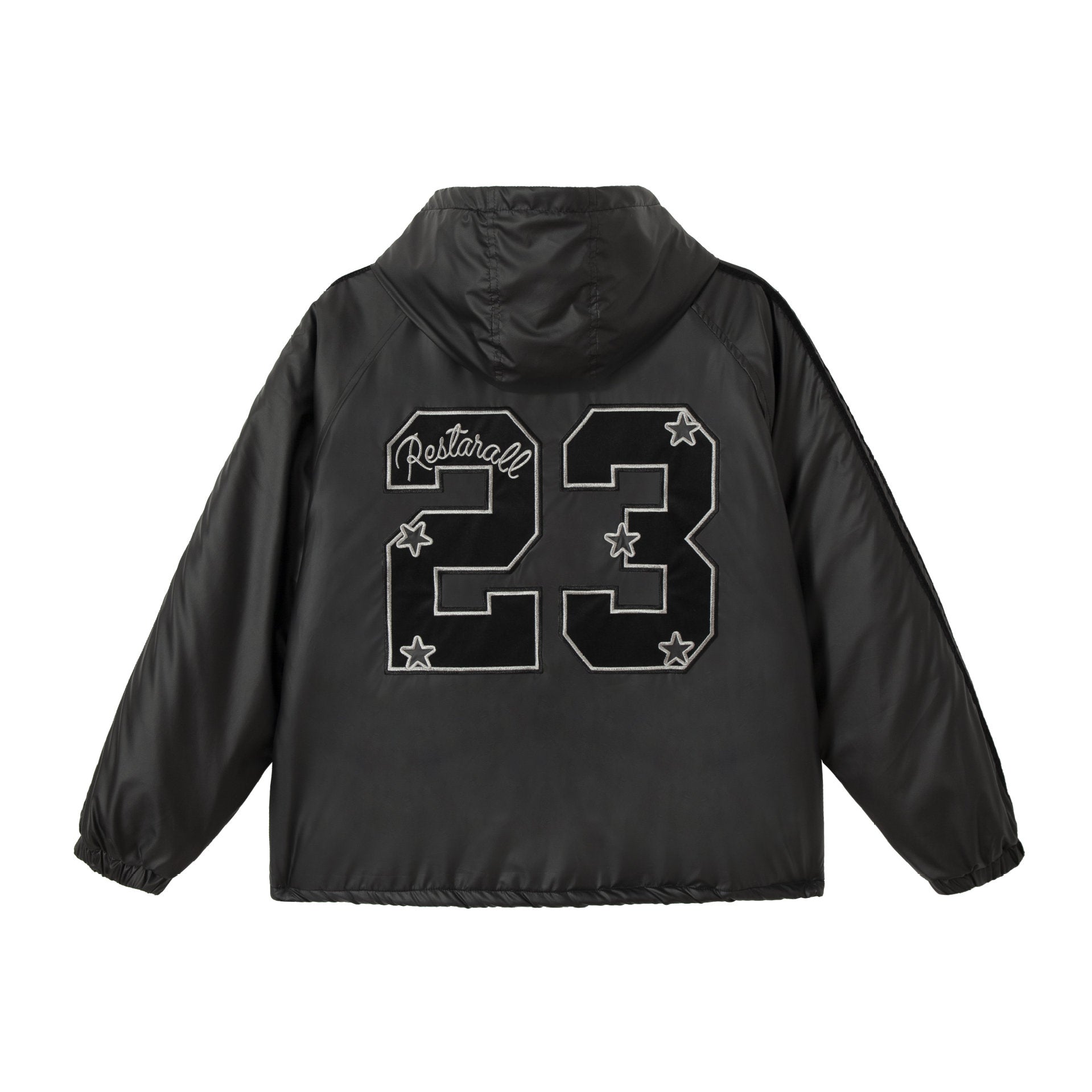 Unisex Boxy-padded Hoodie with Embroidered Coat of Arms Chichicherry