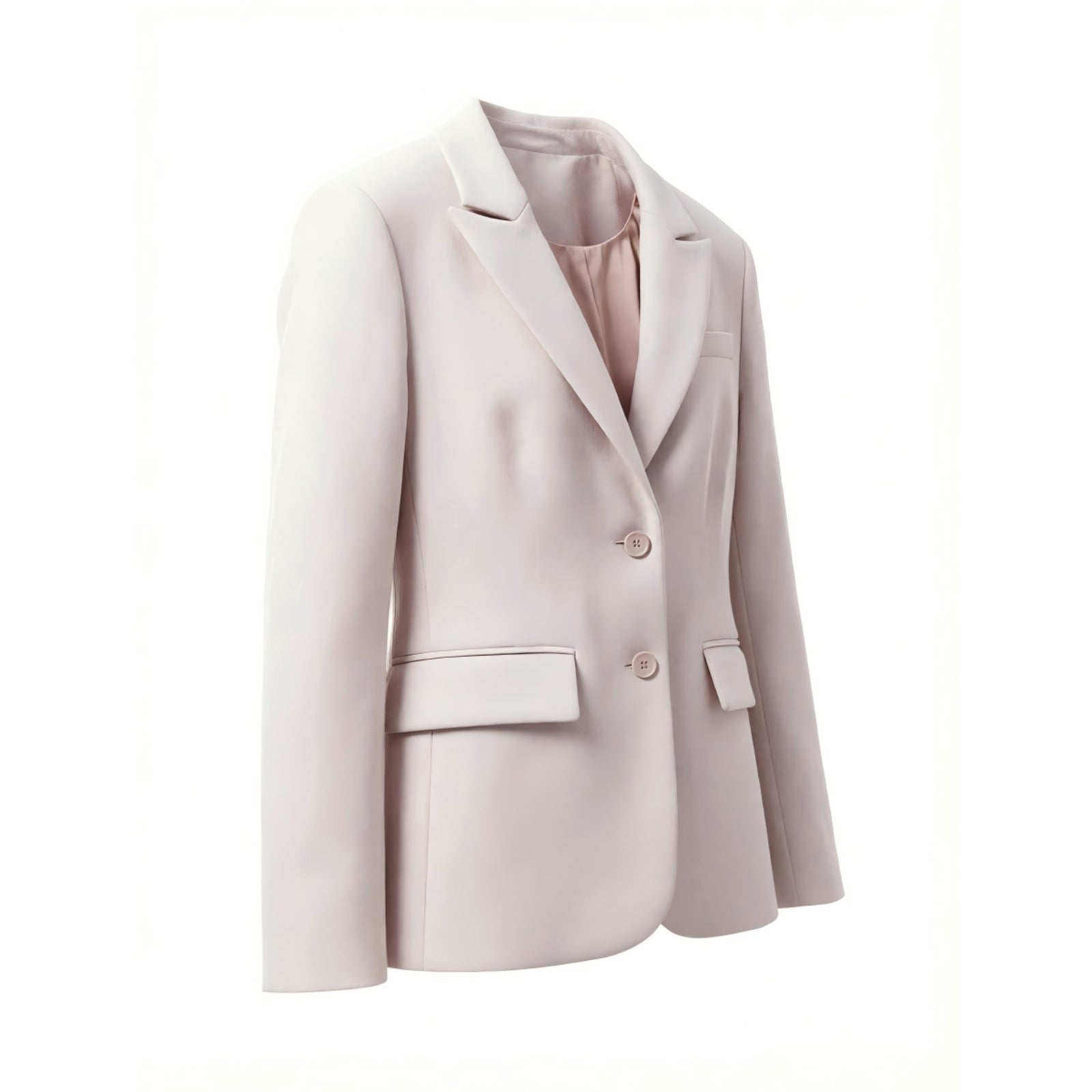 Women’s short blazer with tailored cut, lapel collar, and patch pockets Chichicherry