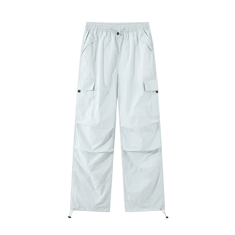 Unisex Lightweight Technical Cargo Pants with Drawstring and Adjustable Hem Chichicherry