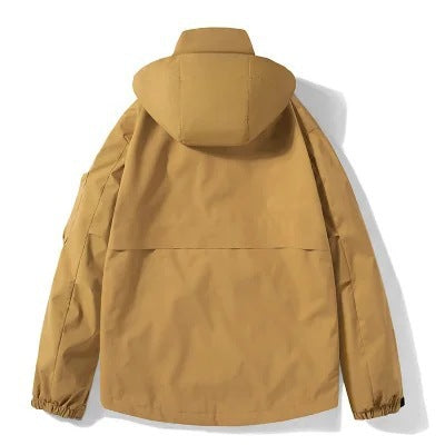Men's outdoor softshell jacket with removable fleece inner jacket and hood Chichicherry