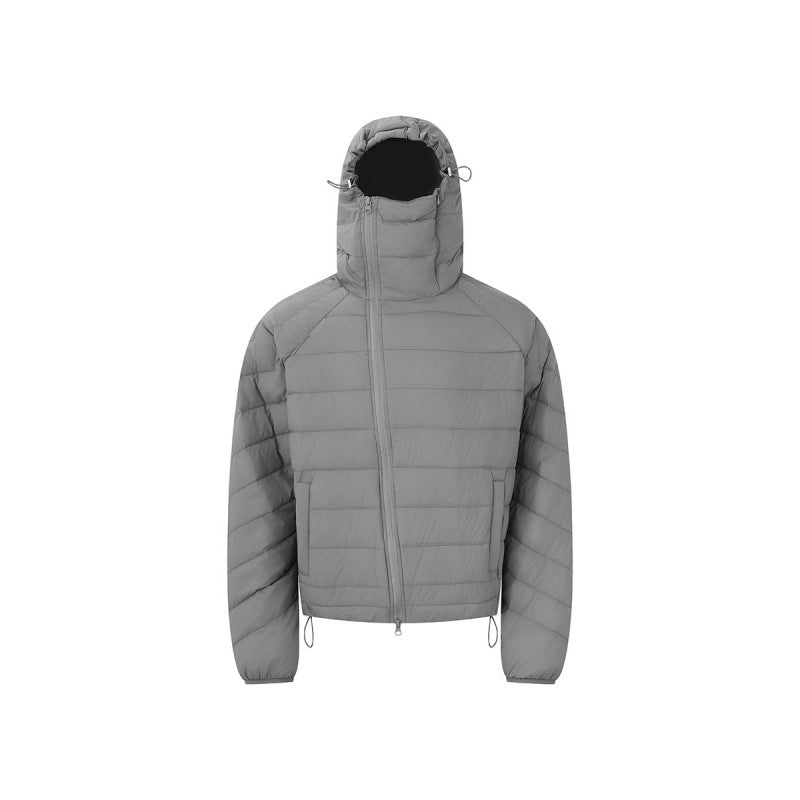 Unisex lightweight padded hooded jacket with thermo insulation, stand-up collar and concealed zipper Chichicherry