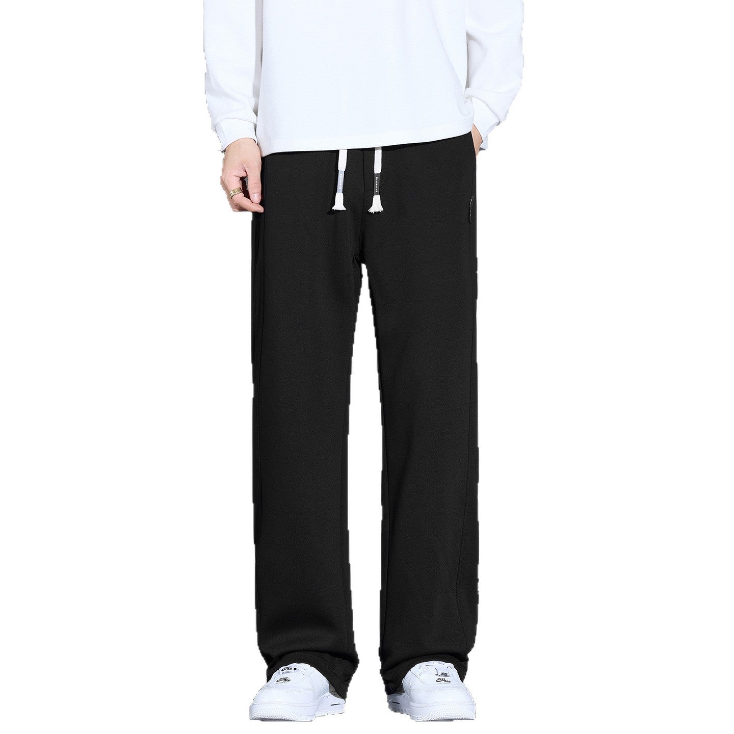Men's relaxed-fit sweatpants with drawstring and straight leg Chichicherry