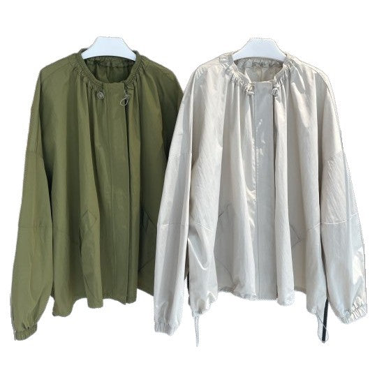 Women's Oversize Transition Parka with Drawstring Collar and Elastic Cuffs Chichicherry