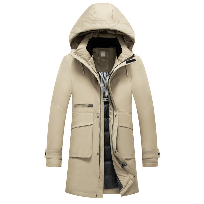 Men's Waterproof Padded Parka with Hood and Thermal Lining Chichicherry