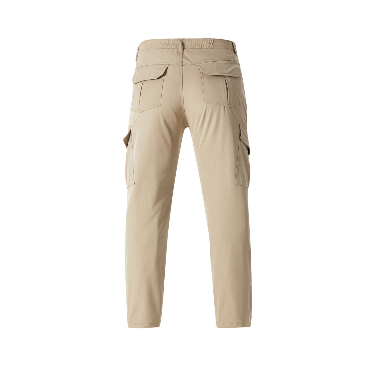 Men's Lightweight Stretch Cargo Pants with Multiple Flap Pockets & Tapered Fit Chichicherry