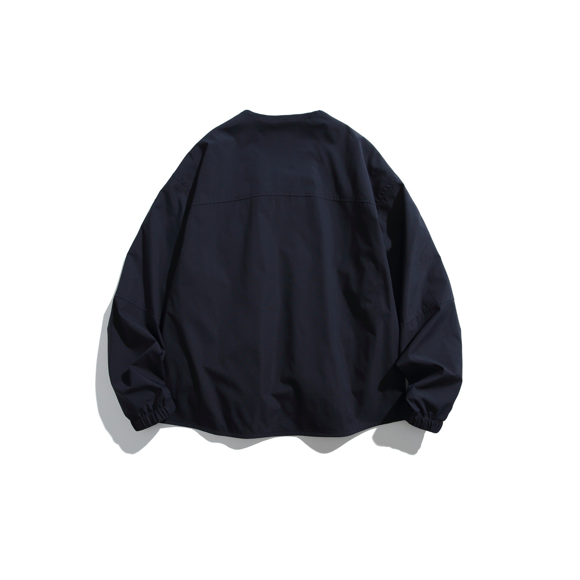Men's short jacket with V-neck, two-way zippers and utility pockets Chichicherry