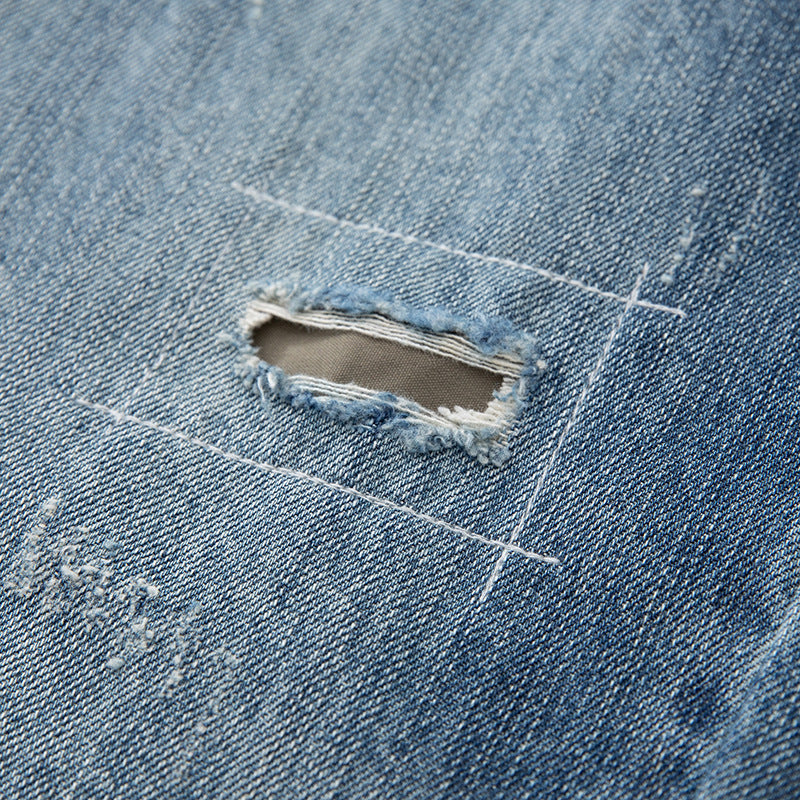 Women's baggy jeans with a high waist, relaxed fit, and destroy details Chichicherry