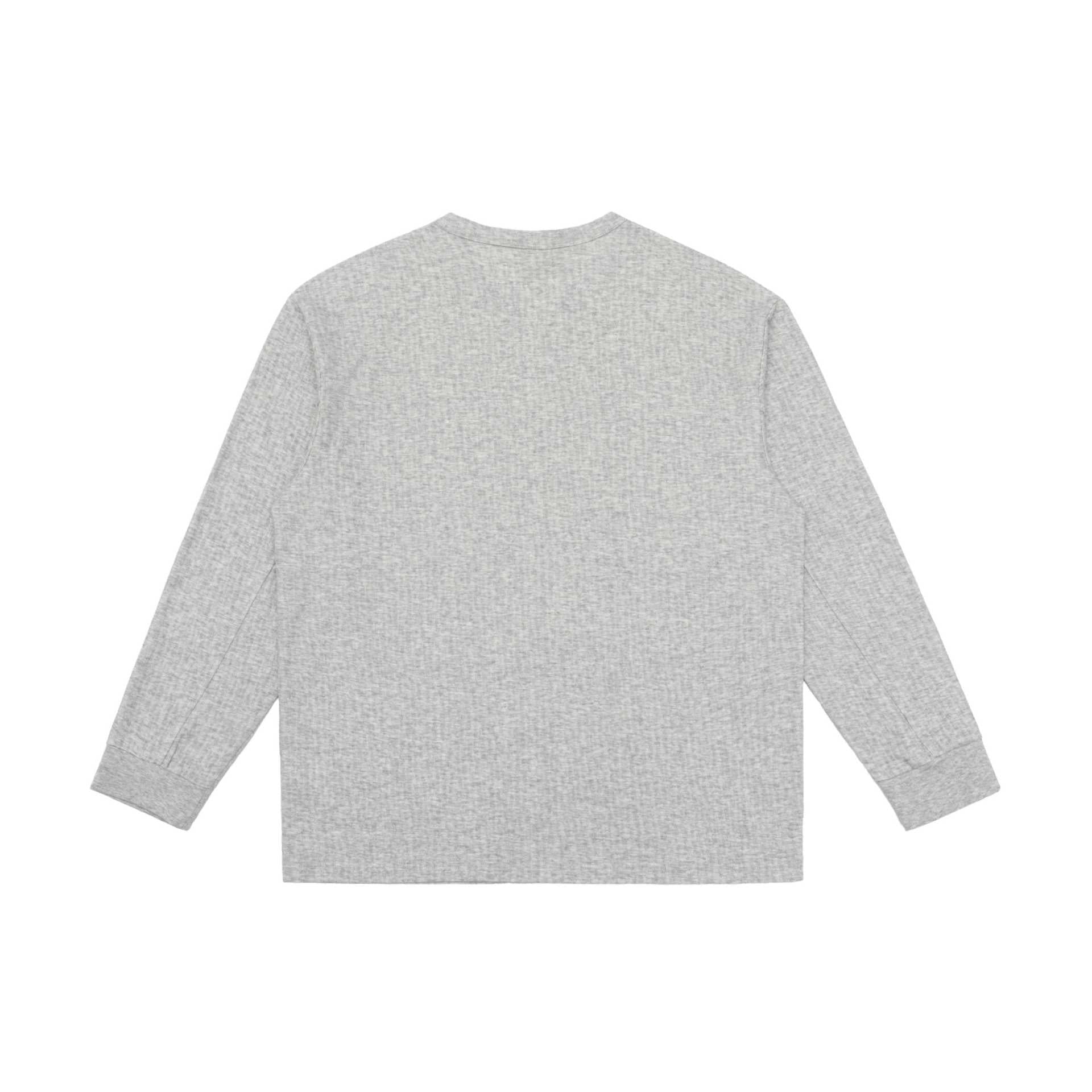 Unisex Lightweight Structured Long Sleeve Shirt with Slit Collar and Ribbed Cuffs Chichicherry