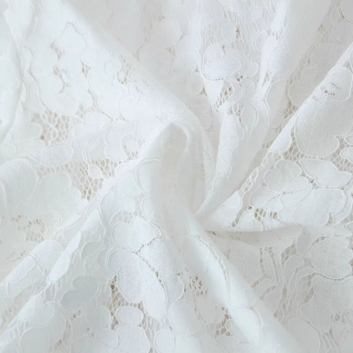 Women's Lace Jacket with Stand Collar, Chinese Knot and Transparent Floral Design Chichicherry