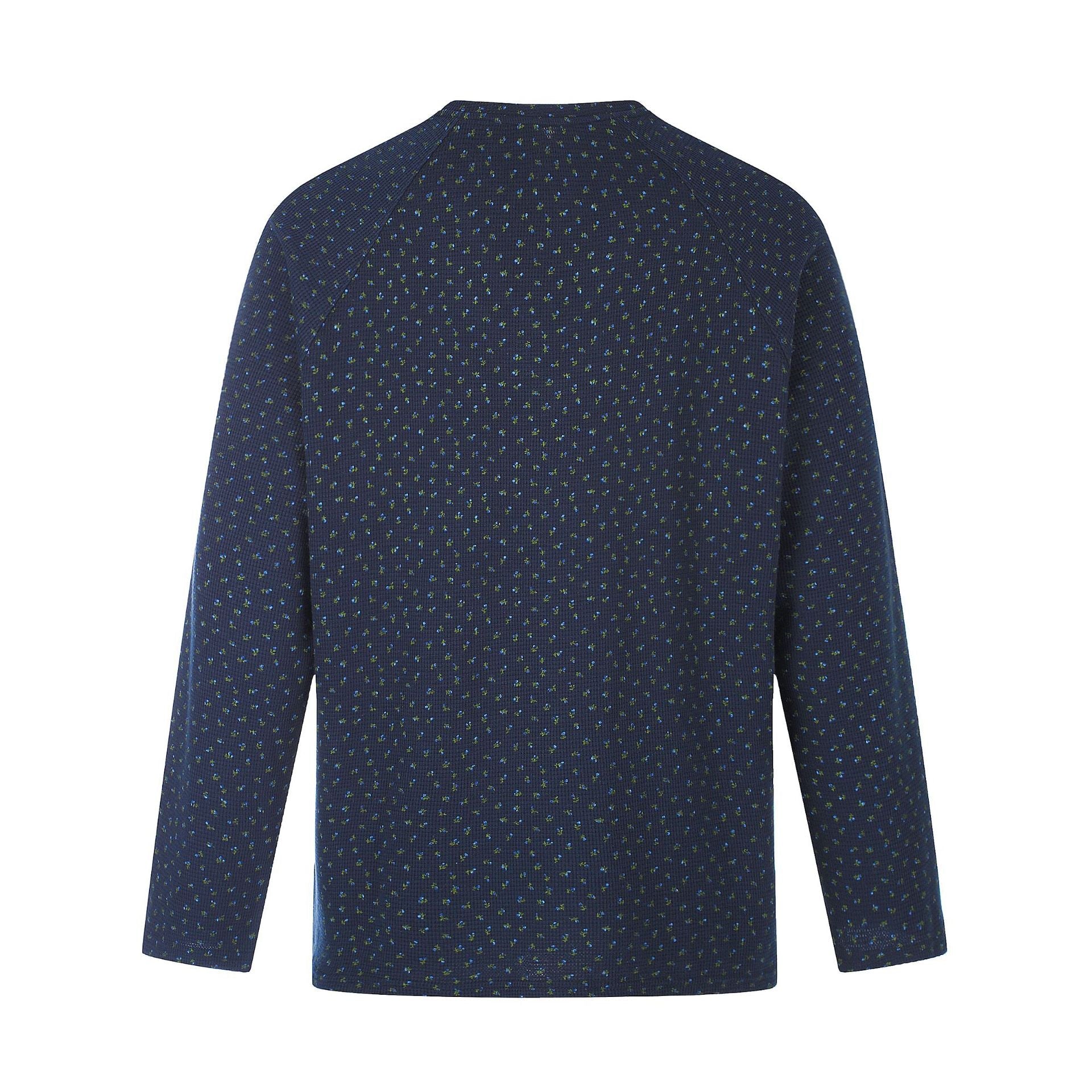 Women's fine structure V-neck knitted sweater with ruffle collar Chichicherry