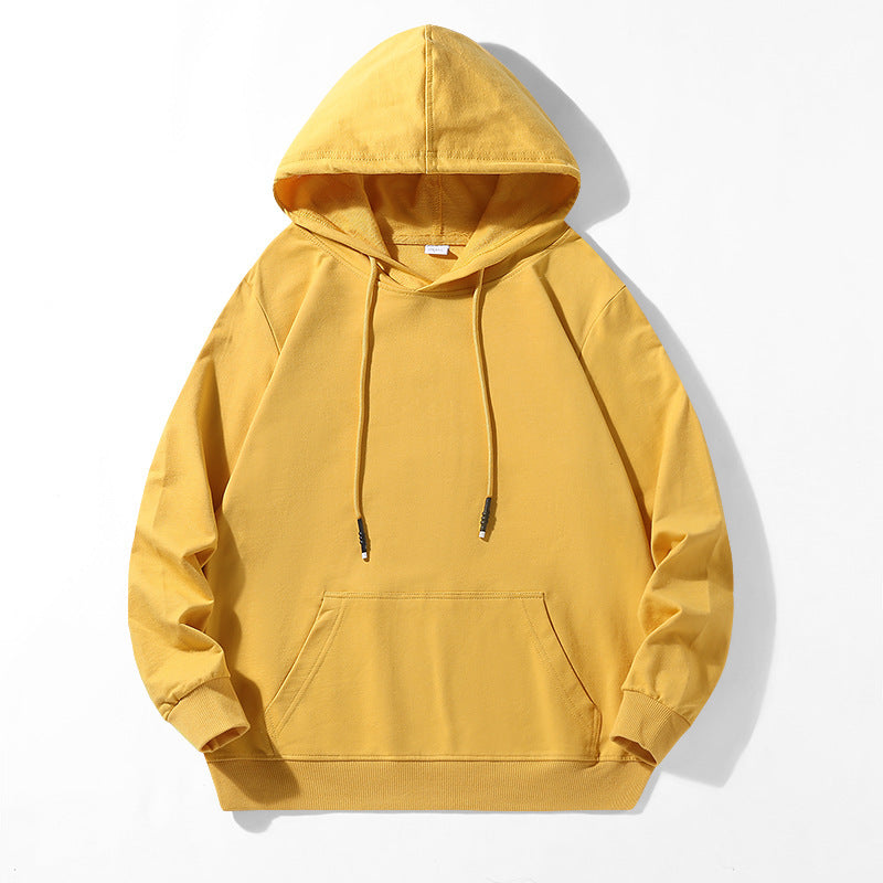 Unisex locker fit hoodie made of cotton blend with kangaroo pocket and drawstring hood
