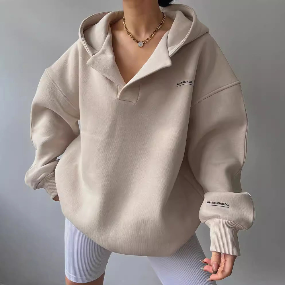 Damen Voluminöser Sculpt-Hoodie mit Oversize-Silhouette und markanter Kapuze Chichicherry