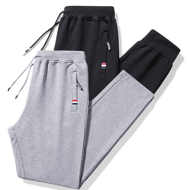 Men's tapered joggers with drawstring, zip pocket & ribbed cuffs Chichicherry