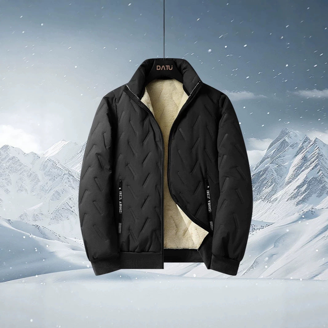 Men's three-piece thermo fleece-lined leisure and outdoor set with quilted jacket vest and joggers Chichicherry
