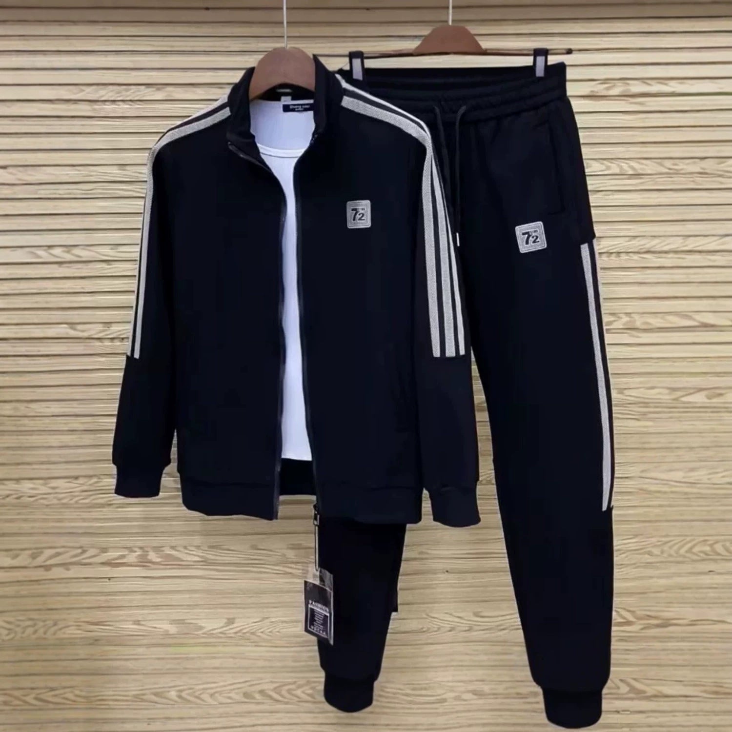Men's Casual Sports Set with Practical Pockets Chichicherry