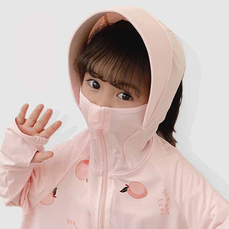 Children's UV protection jacket with hood and lightweight breathable properties Chichicherry