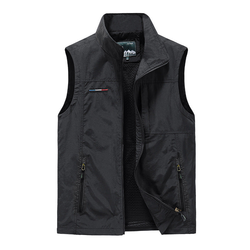 Men's Thermo Sleeveless Vest with Teddy Lining and Zipper Chichicherry