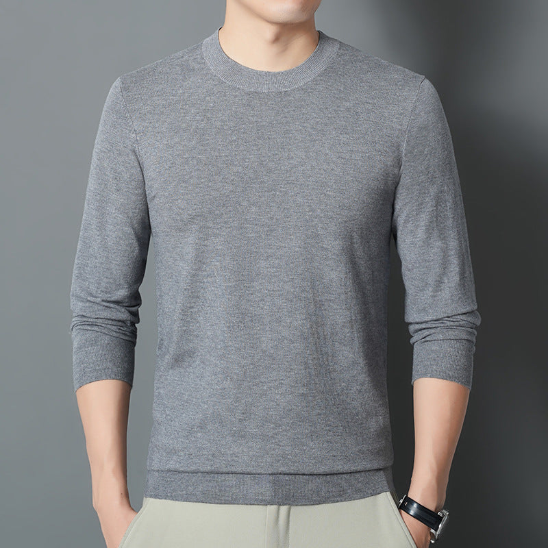Men's fine round neck sweater made of fine knit with a narrow silhouette Chichicherry
