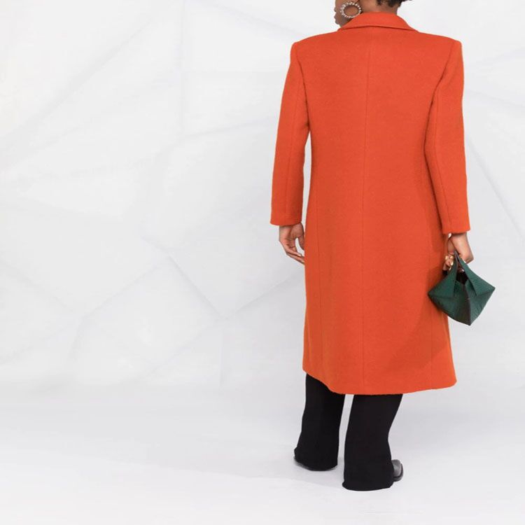 Women's Maxi-Length Wool Blend Long Coat with Slim Seam Design and Hidden Pockets Chichicherry