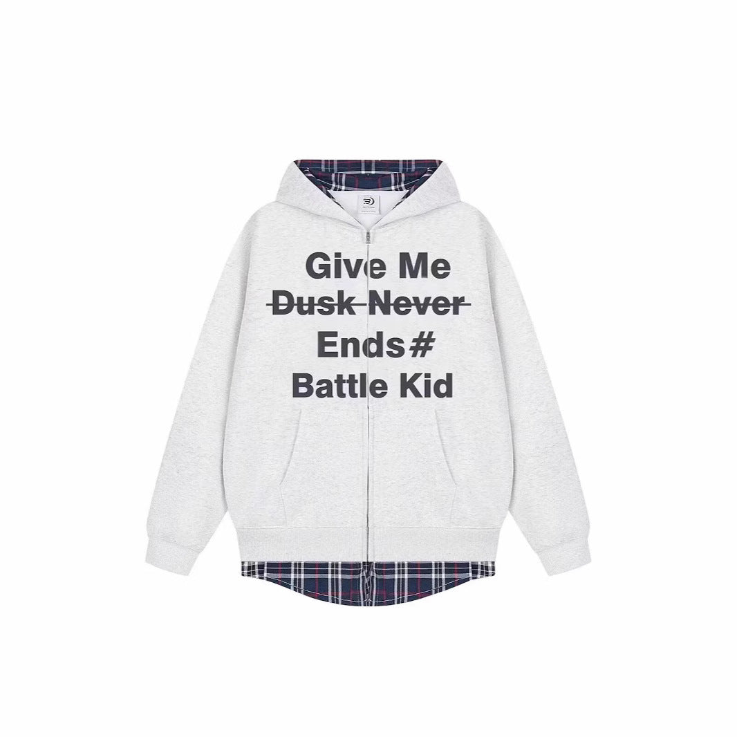 Unisex Stylish Hoodie with Checked Lining Chichicherry
