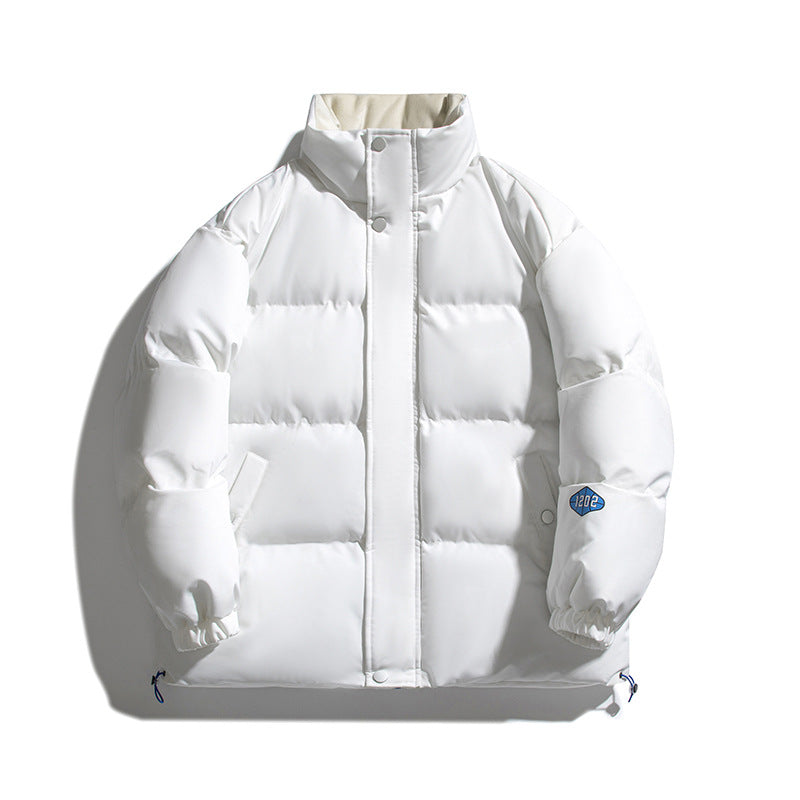 Unisex padded sleeveless quilted jacket with high stand-up collar, thermal insulation and drawstring hem Chichicherry