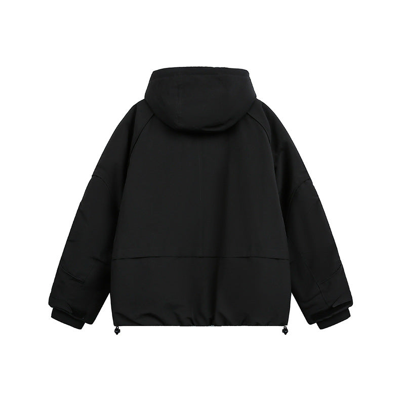 Women's oversized padded hooded jacket with raglan sleeves and drawstring Chichicherry