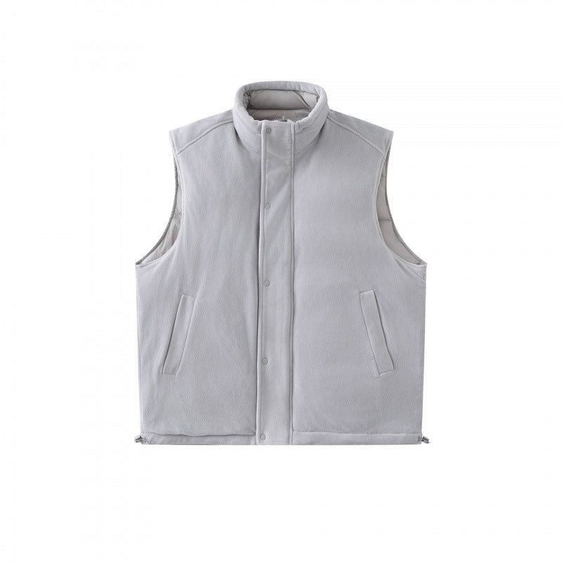 Unisex Lightweight padded thermal vest with stand-up collar and zipper Chichicherry