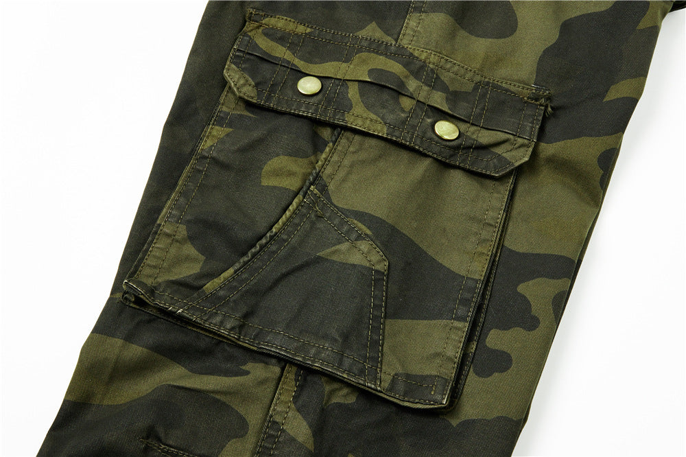 Men's cargo pants in utility style with reinforced knees, multiple pockets and drawstring waistband Chichicherry