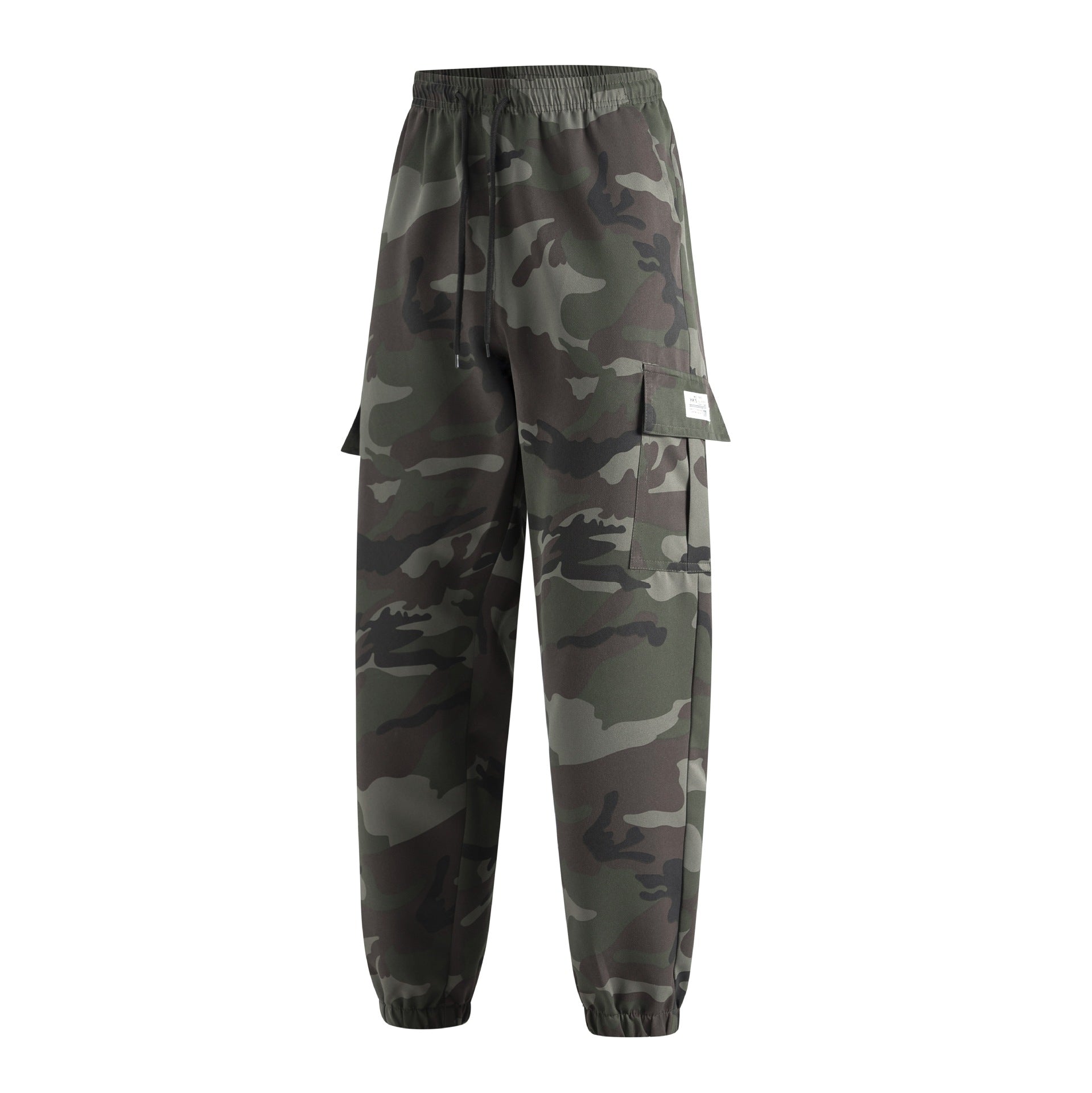 Men's cargo jogging pants with elastic waistband, multi-functional pockets & cuffs Chichicherry