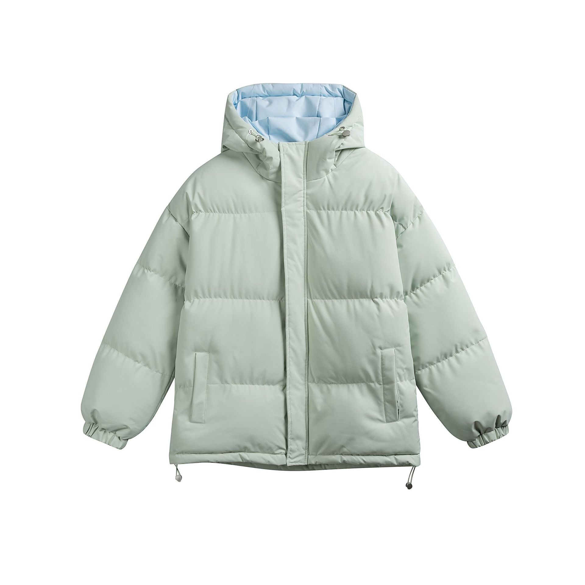 Ladies padded hooded quilted jacket in oversized puffer cut with drawstring waistband Chichicherry