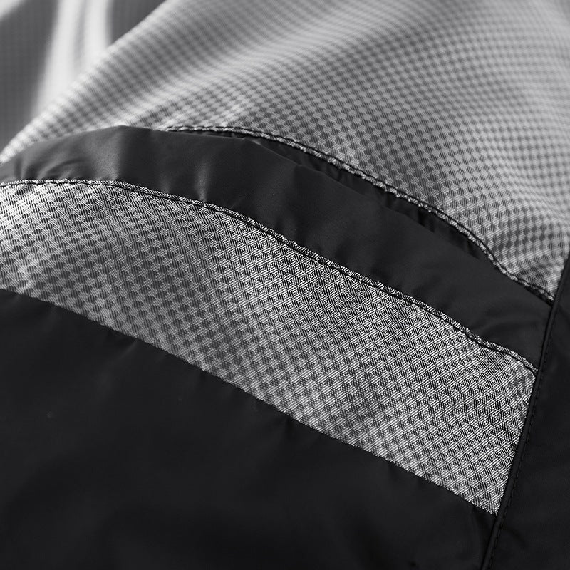 Men's Lightweight Quilted Down-Look Jacket with Stand-Up Collar Chichicherry