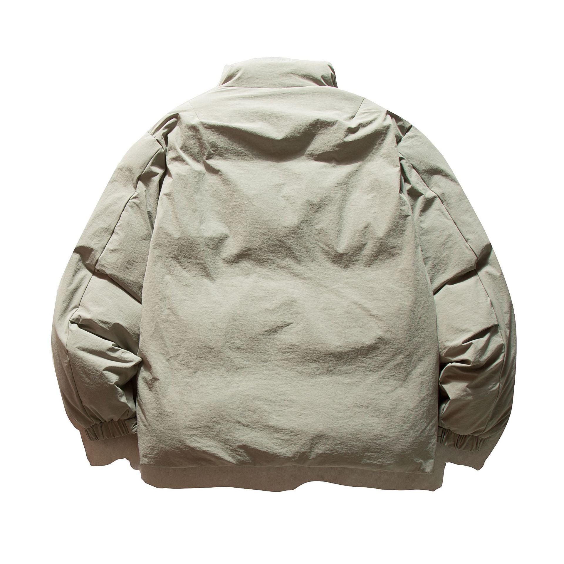 Unisex Boxy-insulated short jacket with padded filling and high stand-up collar Chichicherry