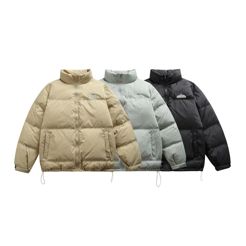 Unisex Boxy-padded thermal jacket with drawstring hem and stand-up collar Chichicherry
