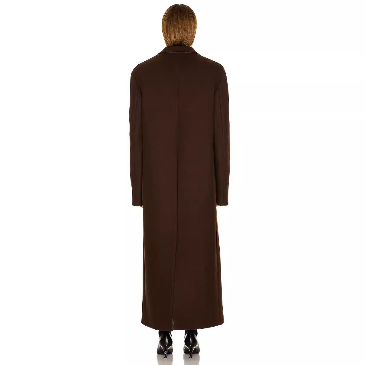 Women's Maximal One-Button Coat in Oversized Cut with Classic Lapel Chichicherry