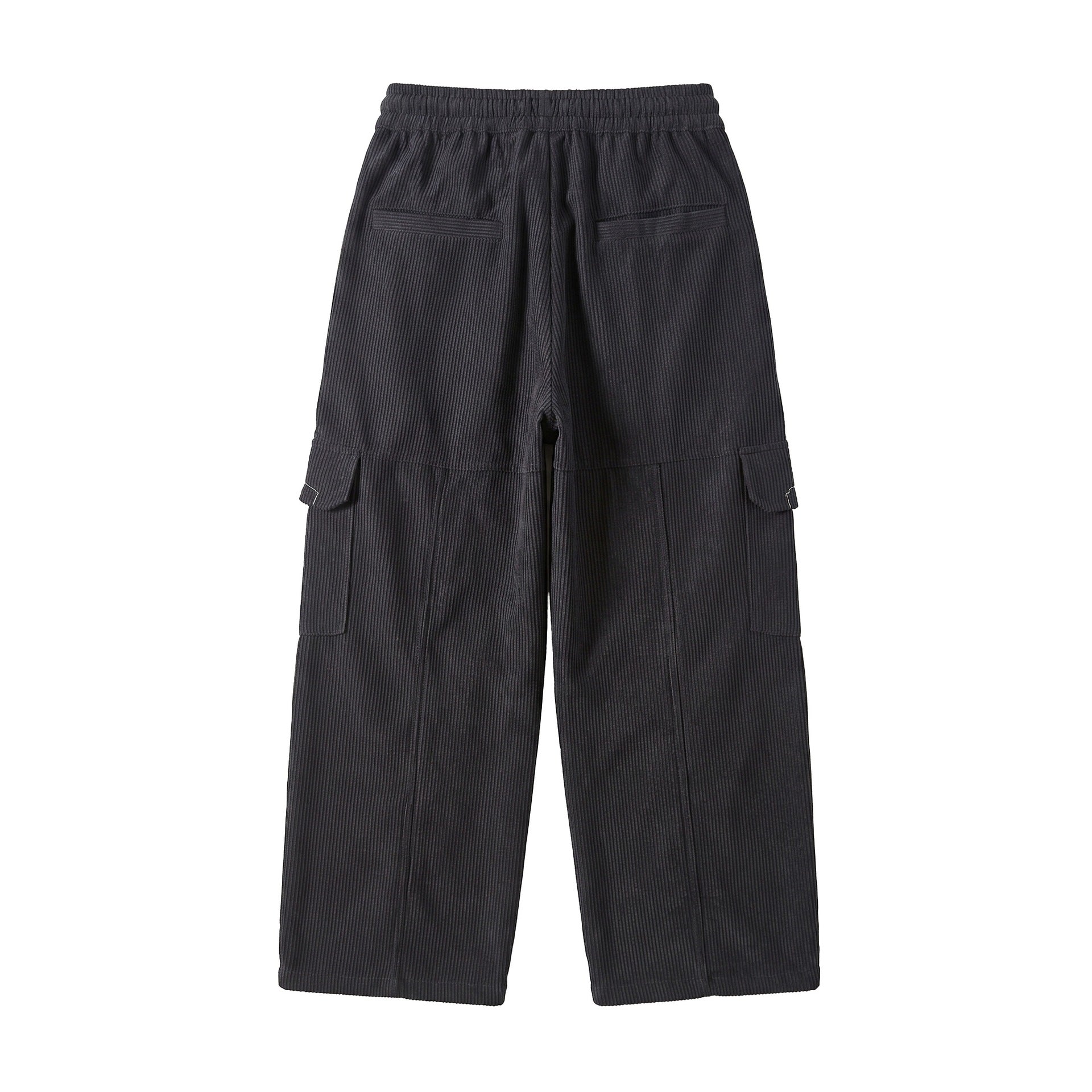 Women's culotte cargo shorts made of cord with a high waistband and drawstring Chichicherry