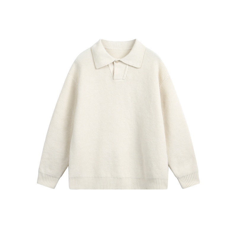 Women’s chunky knit polo with Kent collar and oversized silhouette Chichicherry