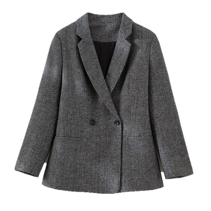 Women sleeveless tailored wool blend vest with shawl collar look and waist strap Chichicherry