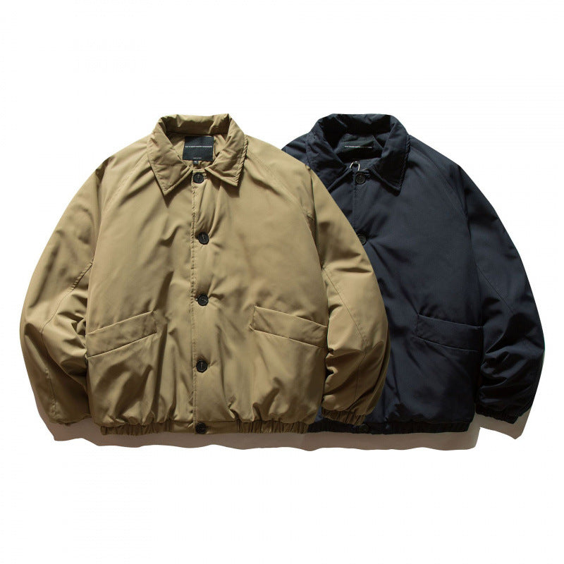 Unisex Boxy-Light Wind Jacket with Shirt Collar, Elastic Hem and Minimalist Shell Chichicherry