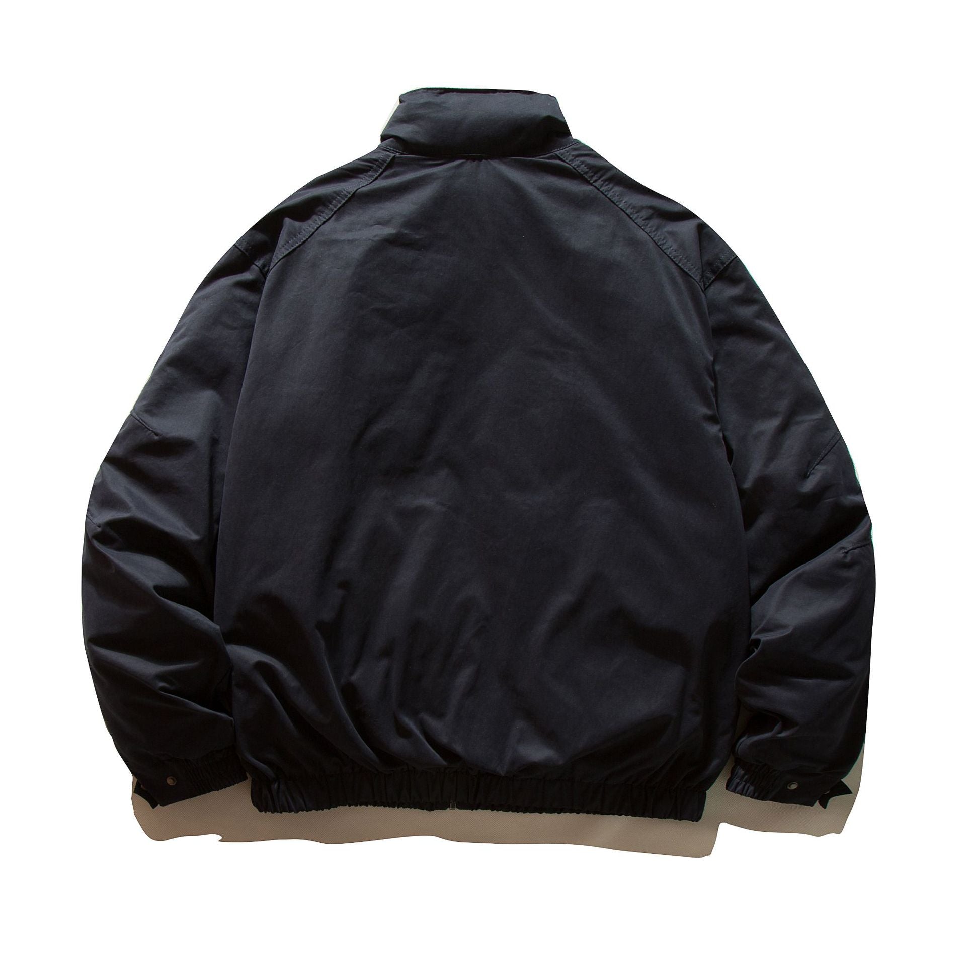 Men's padded bomber jacket with high stand-up collar and elastic hem Chichicherry